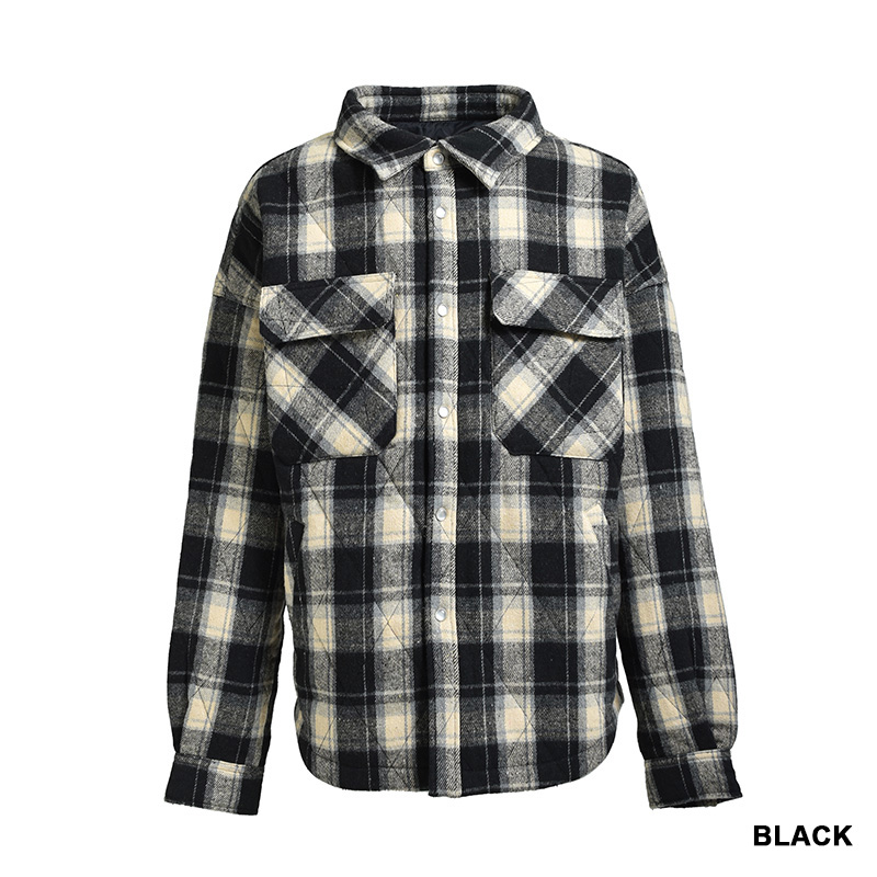 QUILTING CHECK SHIRTS -2.COLOR-