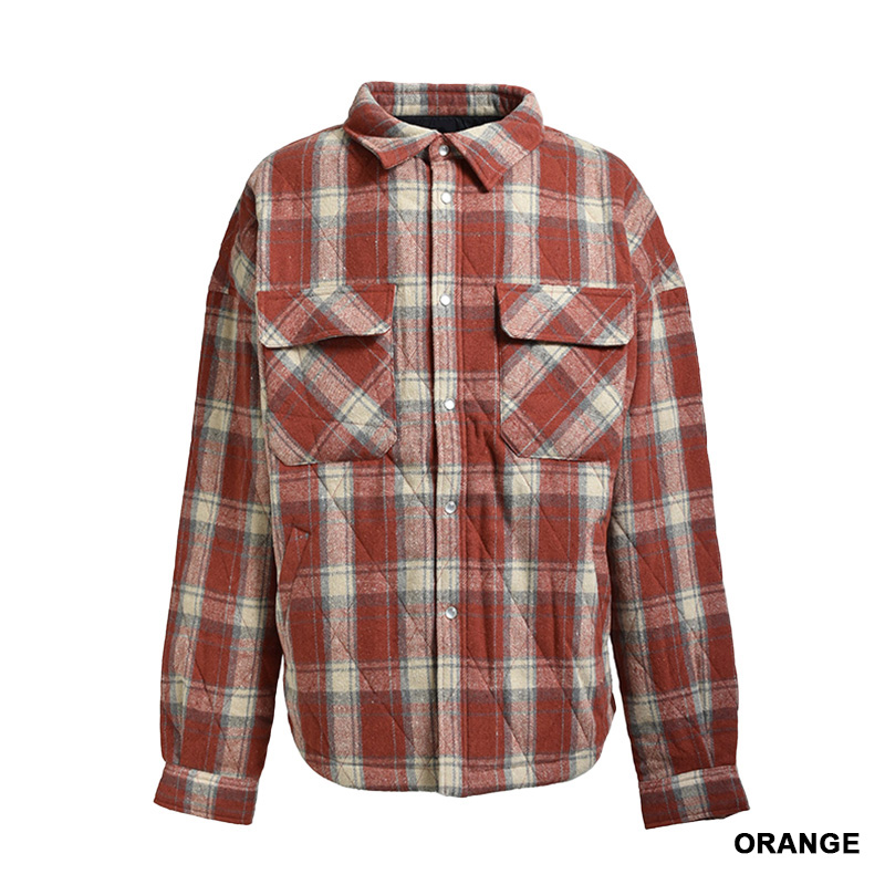 QUILTING CHECK SHIRTS -2.COLOR-