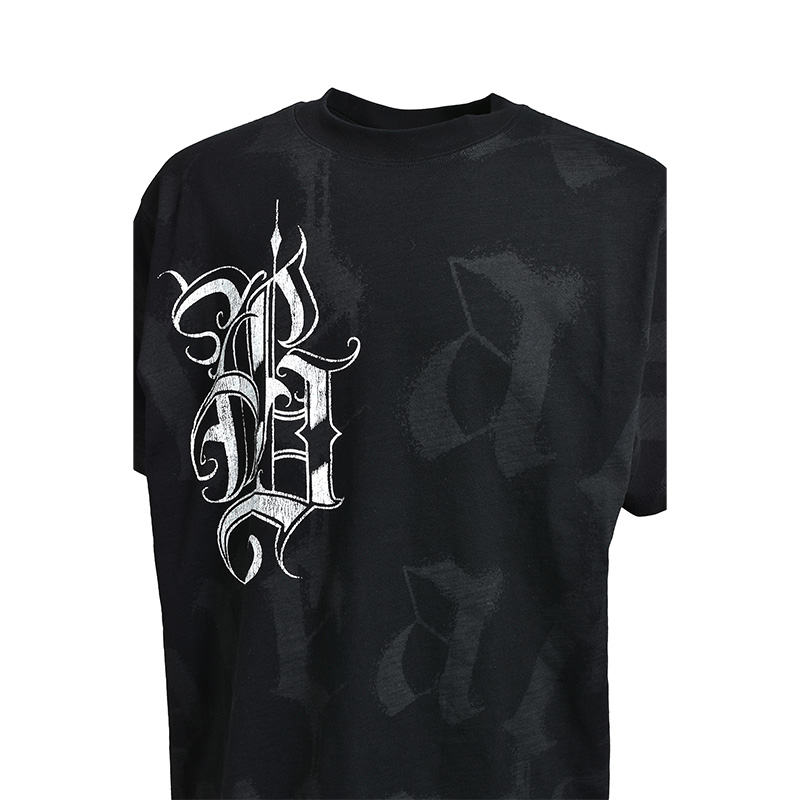 SUICIDE BLACK LETTERD LOGO TEE -BLACK-