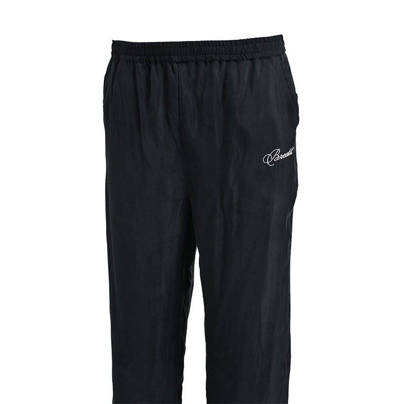 SCRIPT LOGO SATIN PANTS -BLACK-