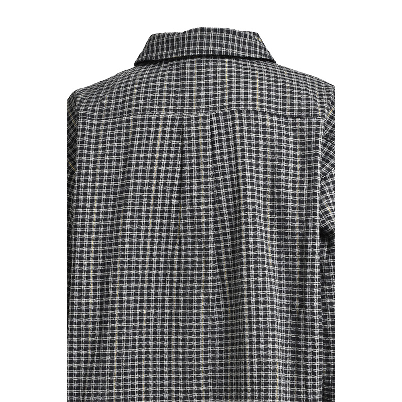 SHORT CHECK SHIRT -2.COLOR-