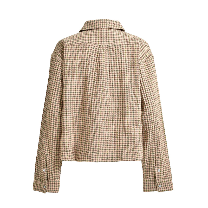 SHORT CHECK SHIRT -2.COLOR-