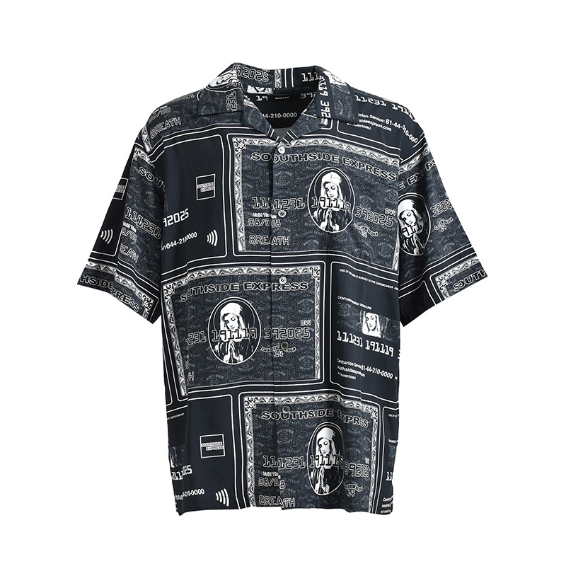 BLACK CARD SHIRT -BLACK-