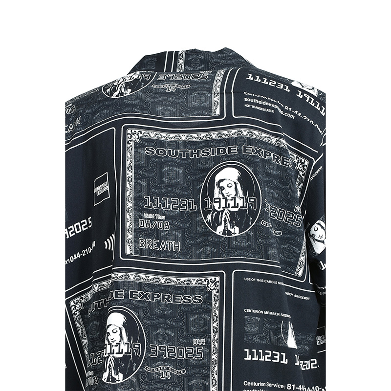 BLACK CARD SHIRT -BLACK-