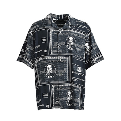 BLACK CARD SHIRT -BLACK-