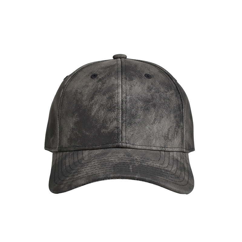 FAUX LEATHER CAP -2.COLOR-