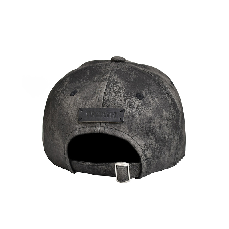 FAUX LEATHER CAP -2.COLOR-