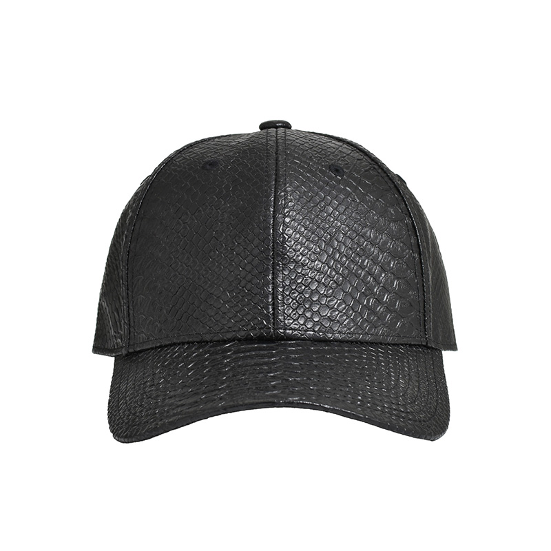 FAUX LEATHER CAP -2.COLOR-