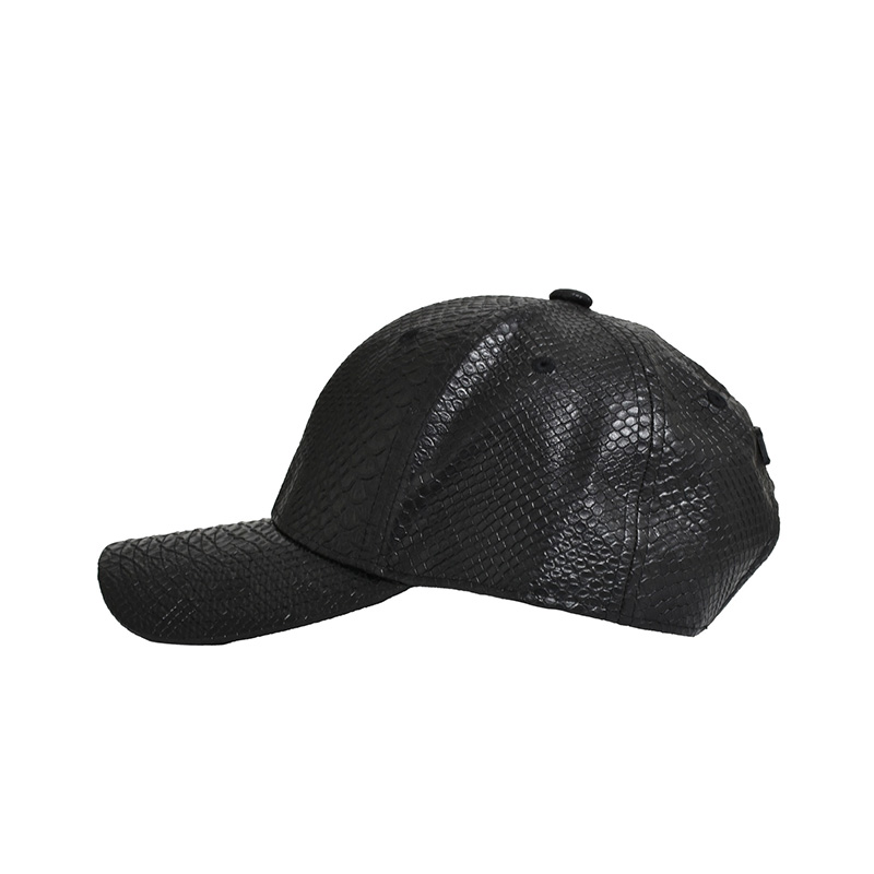 FAUX LEATHER CAP -2.COLOR-