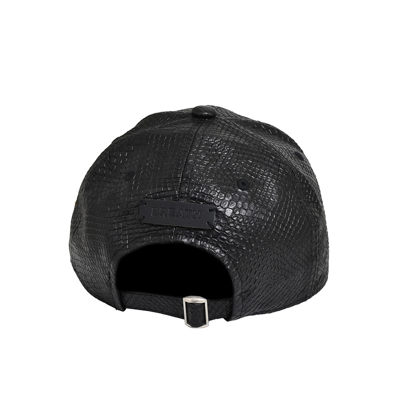 FAUX LEATHER CAP -2.COLOR-