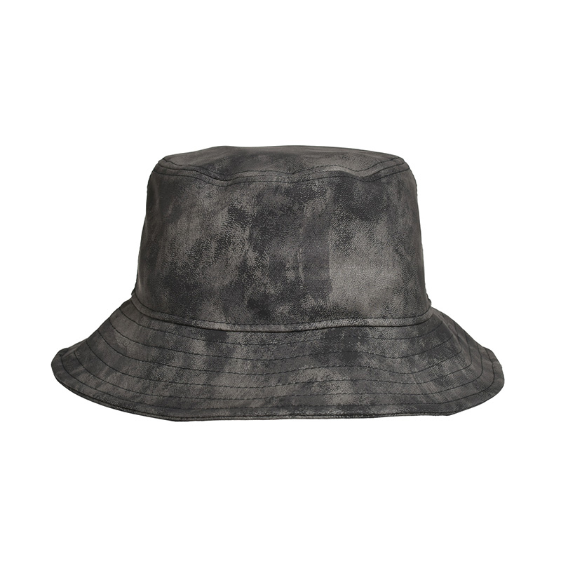 FAUX LEATHER HAT -2.COLOR-