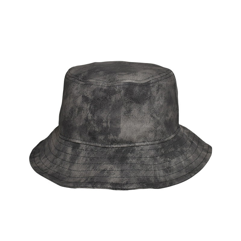 FAUX LEATHER HAT -2.COLOR-