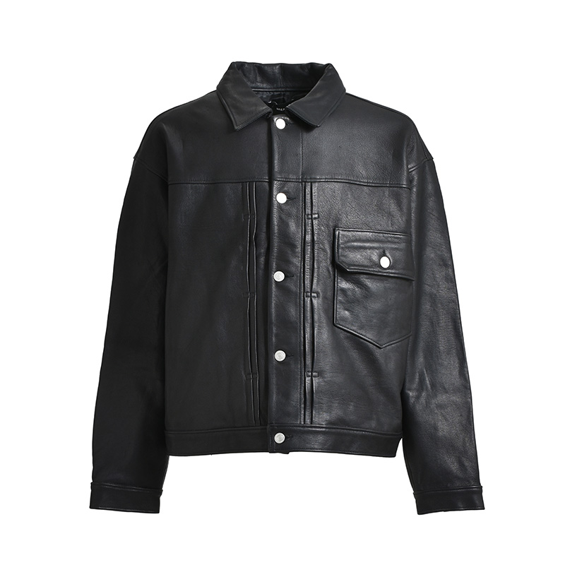 NEWRICH LEATHER 1ST JACKET -BLACK-