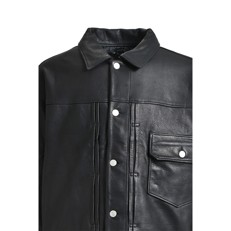 NEWRICH LEATHER 1ST JACKET -BLACK-