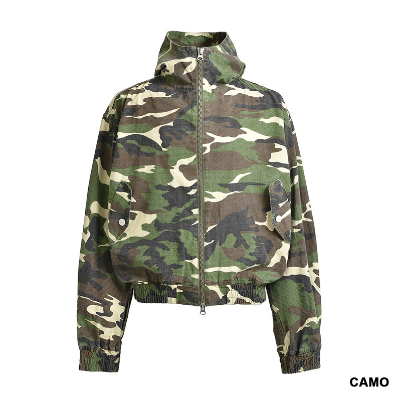 SUICIDE CAMO ZIP UP HOODIE -2.COLOR-