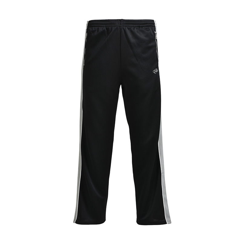 SCRIPT LOGO LINE TRACK PANTS -BLACK-