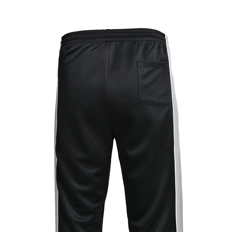 SCRIPT LOGO LINE TRACK PANTS -BLACK-