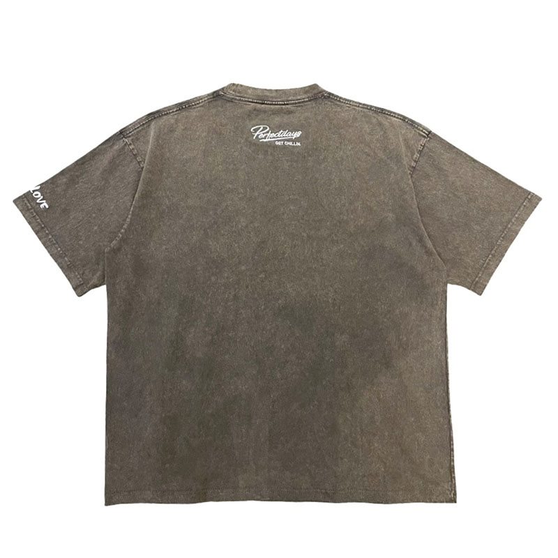 EAGLE PIGMENT TEE -BROWN-