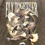EAGLE PIGMENT TEE -BROWN-