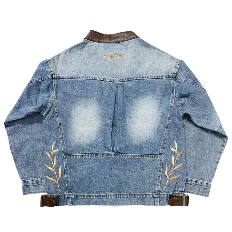 SINGLE DENIM JACKET-BLUE-