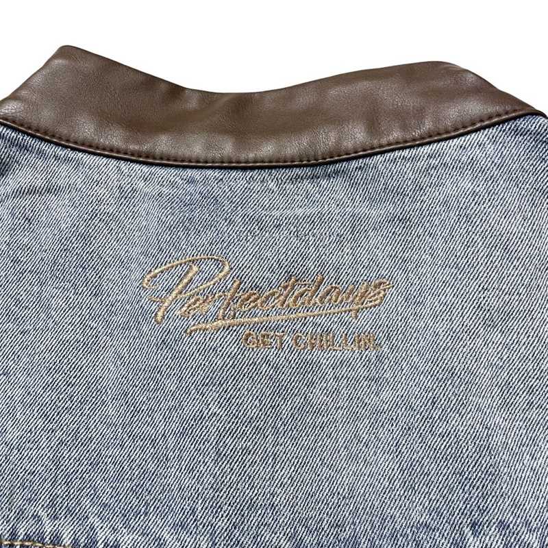 SINGLE DENIM JACKET-BLUE-
