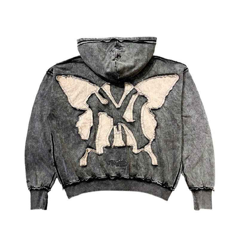 PIGMENT BUTTERFLY ZIP HOODIE -3.COLOR-