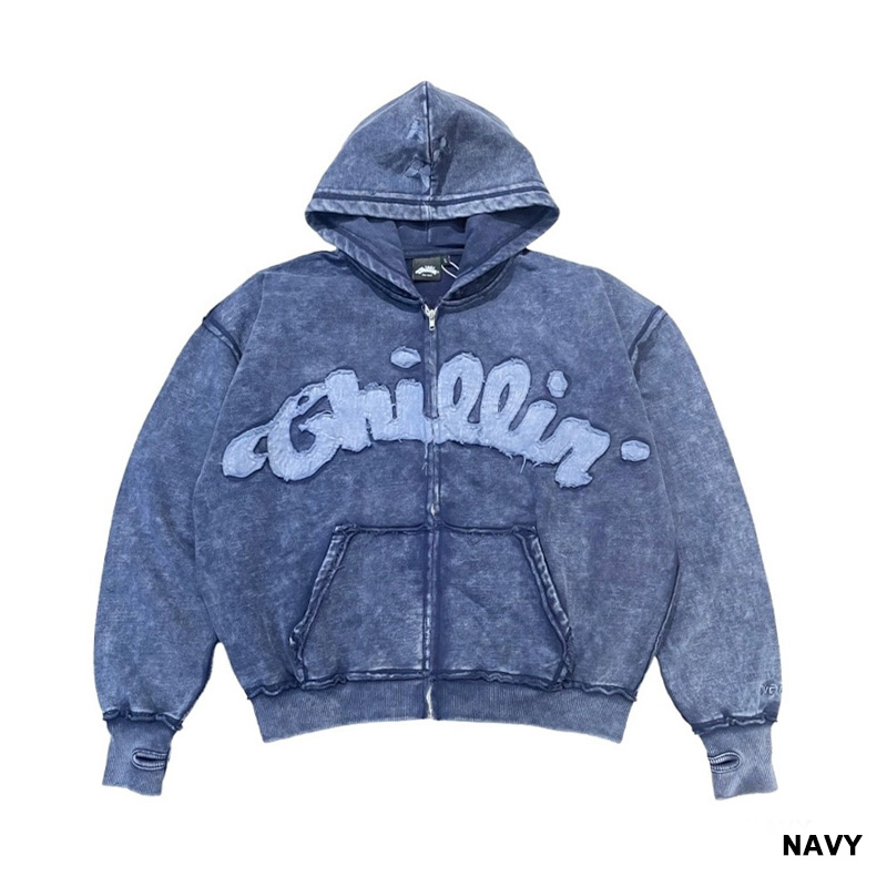 PIGMENT BUTTERFLY ZIP HOODIE -3.COLOR-