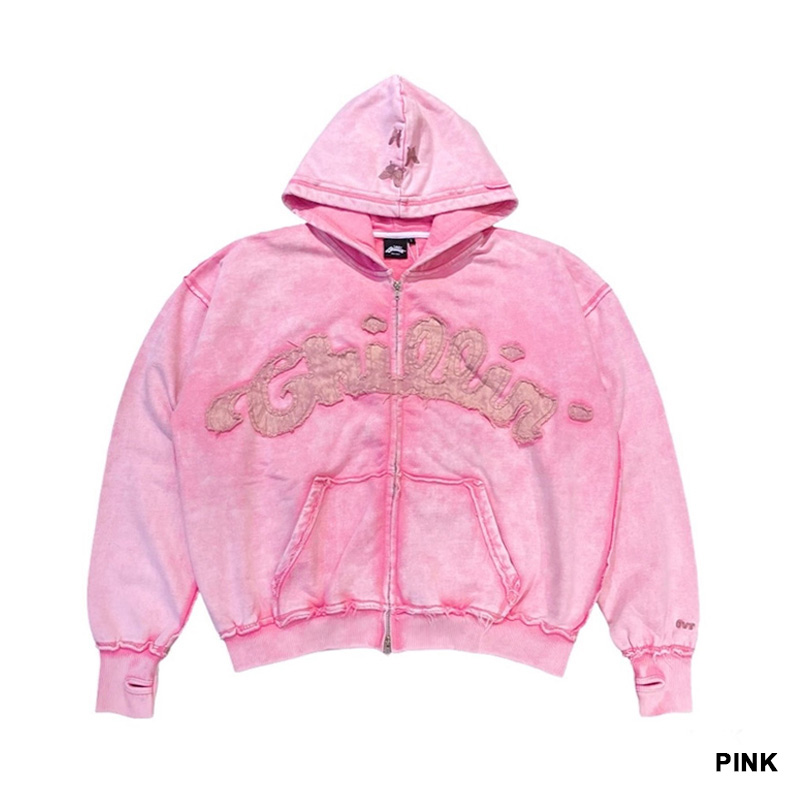 PIGMENT BUTTERFLY ZIP HOODIE -3.COLOR-