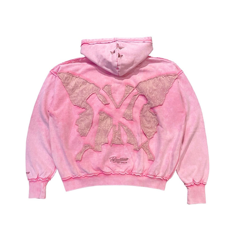PIGMENT BUTTERFLY ZIP HOODIE -3.COLOR-