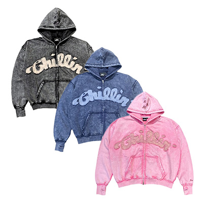 PIGMENT BUTTERFLY ZIP HOODIE -3.COLOR-
