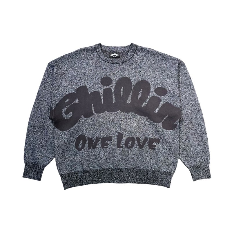 SHINY SWEATER(beanie付き) -GREY-