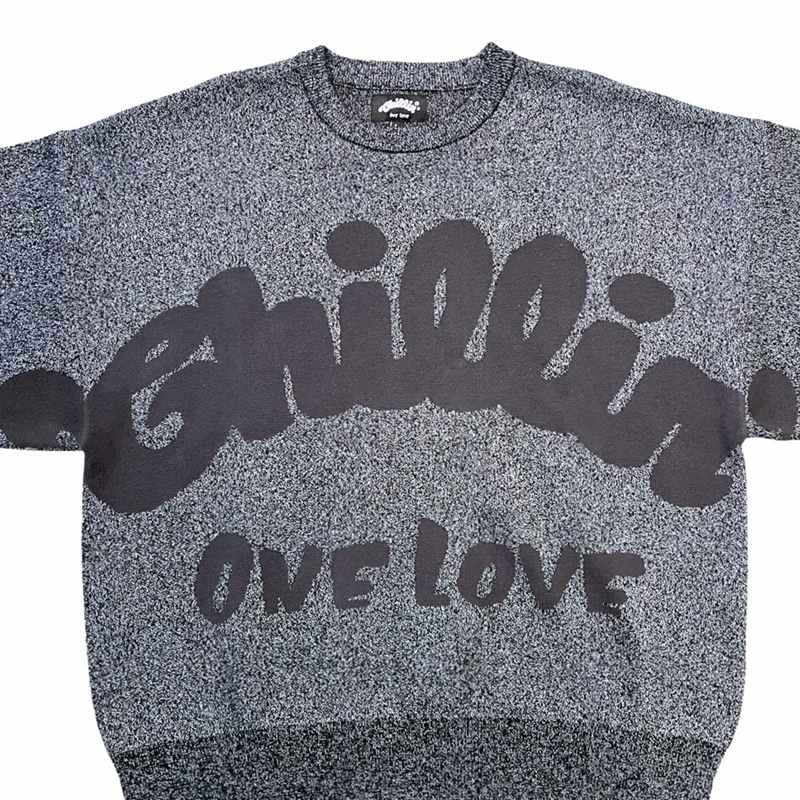 SHINY SWEATER(beanie付き) -GREY-