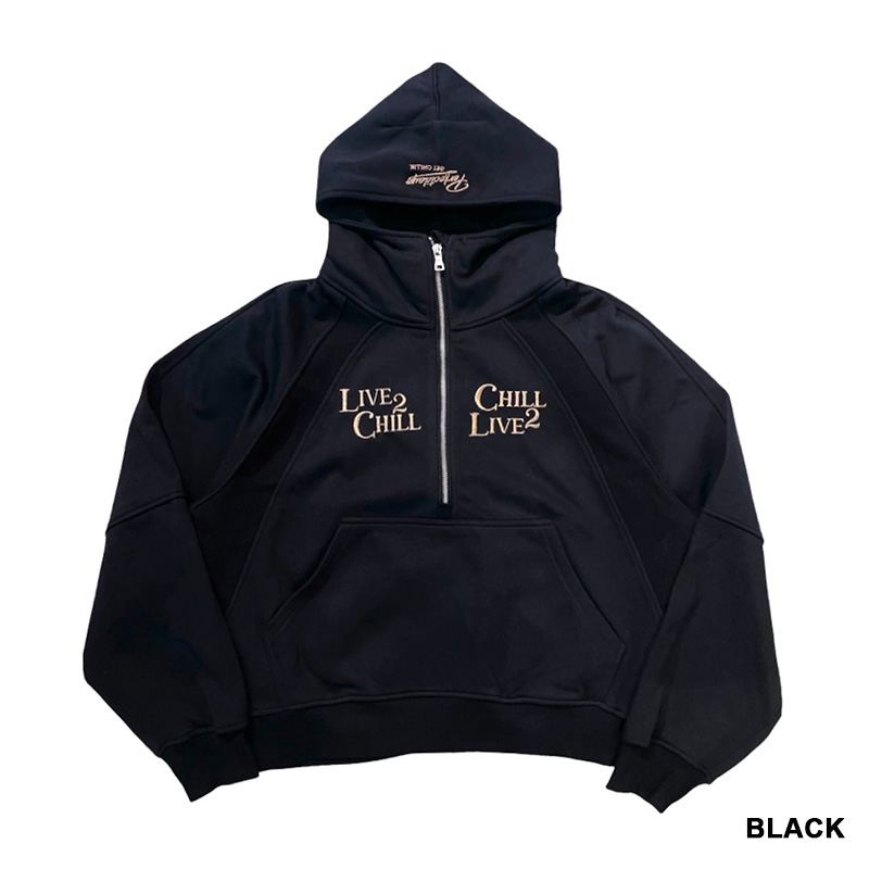 HALF ZIP HOODIE -2.COLOR-
