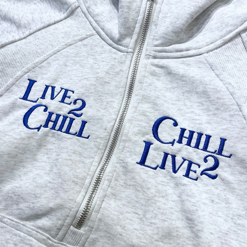 HALF ZIP HOODIE -2.COLOR-