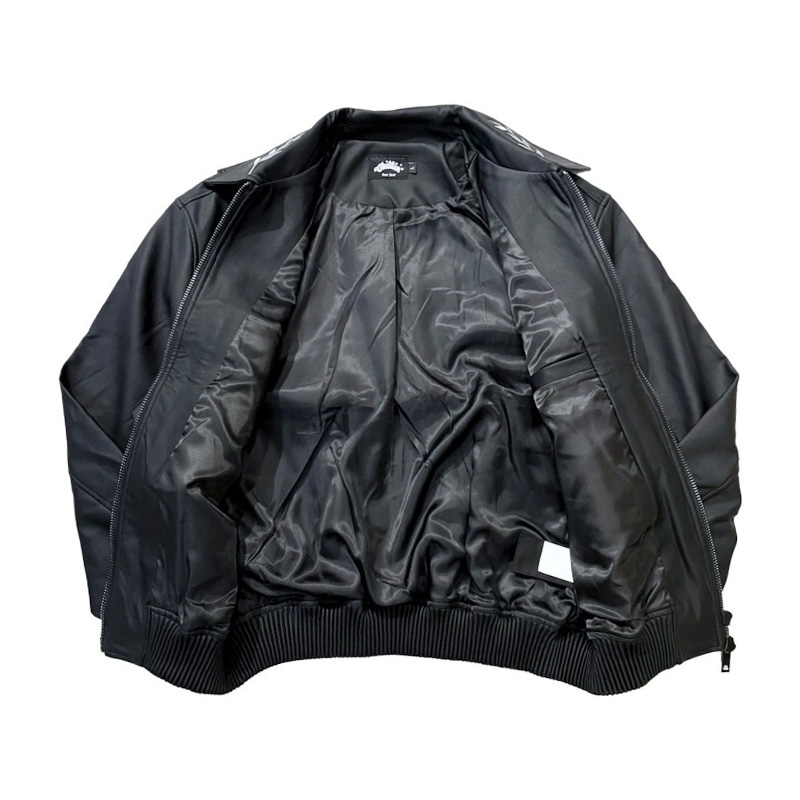 BLACKLEATHER JACKET -BLACK-