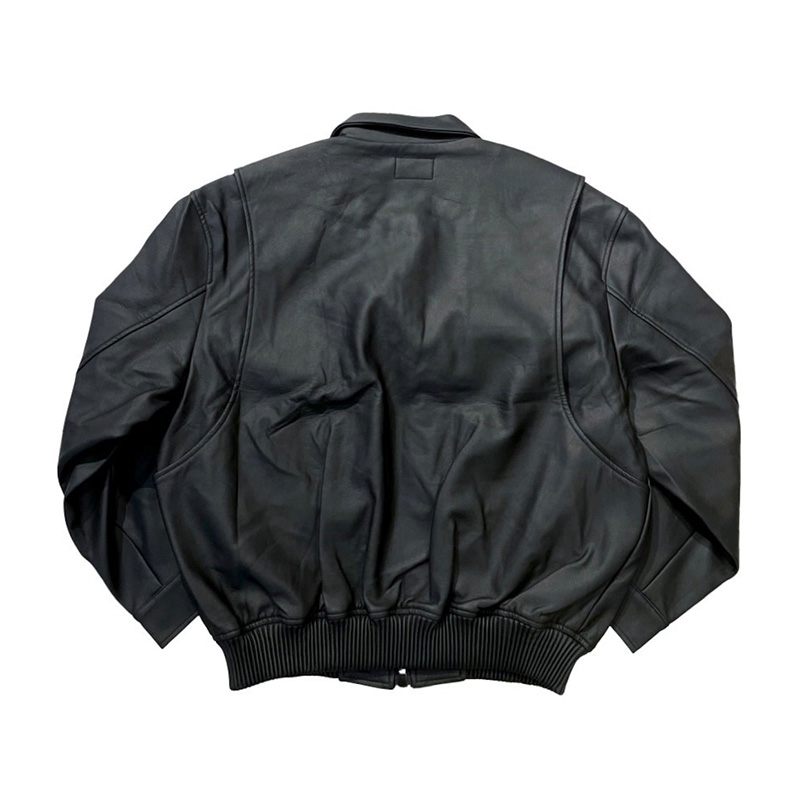 BLACKLEATHER JACKET -BLACK-