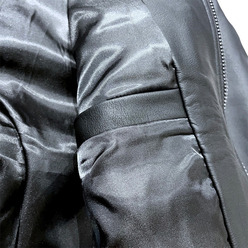 BLACKLEATHER JACKET -BLACK-