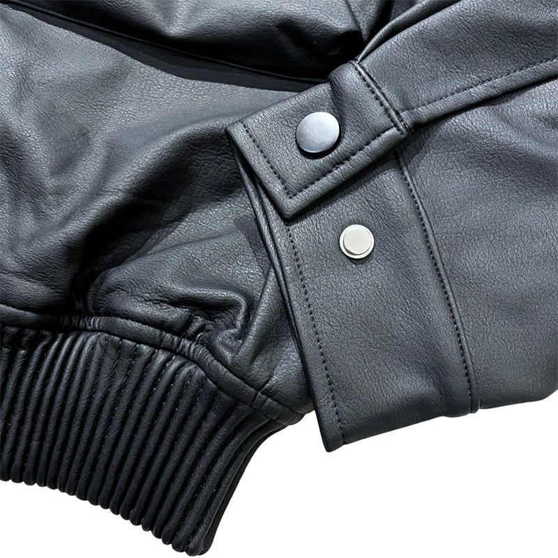 BLACKLEATHER JACKET -BLACK-