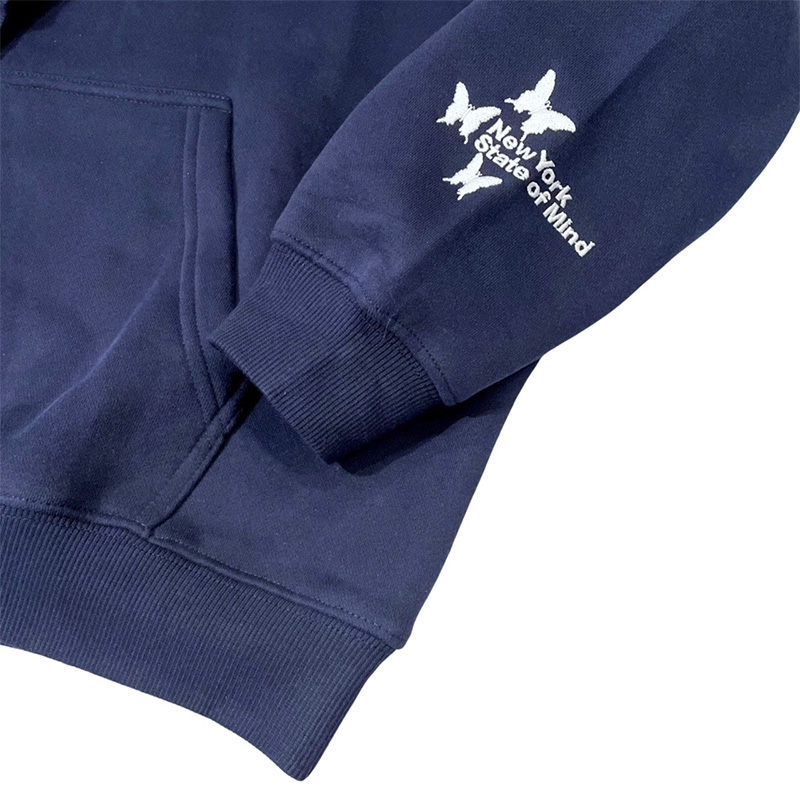 NY BUTTERFLY HOODIE -NAVY-