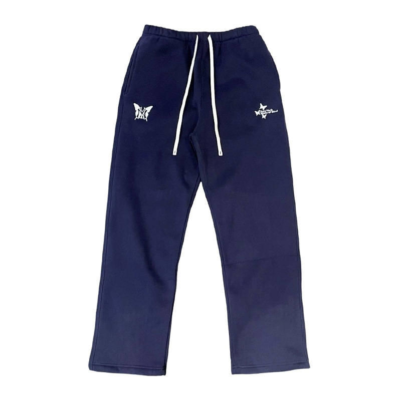 NY BUTTERFLY SWEAT PANTS -NAVY-