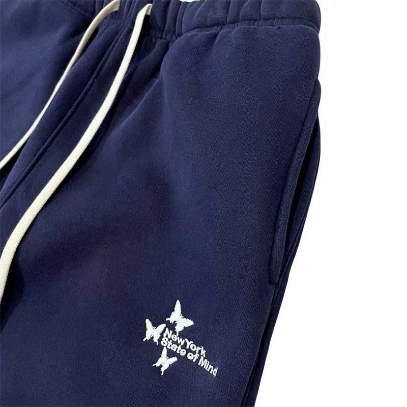 NY BUTTERFLY SWEAT PANTS -NAVY-