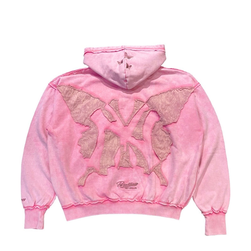 NY BUTTERFLY PIGMENT ZIP HOODIE -2.COLOR-