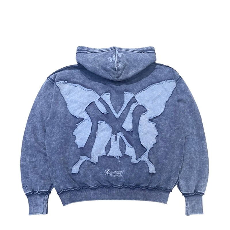 NY BUTTERFLY PIGMENT ZIP HOODIE -2.COLOR-