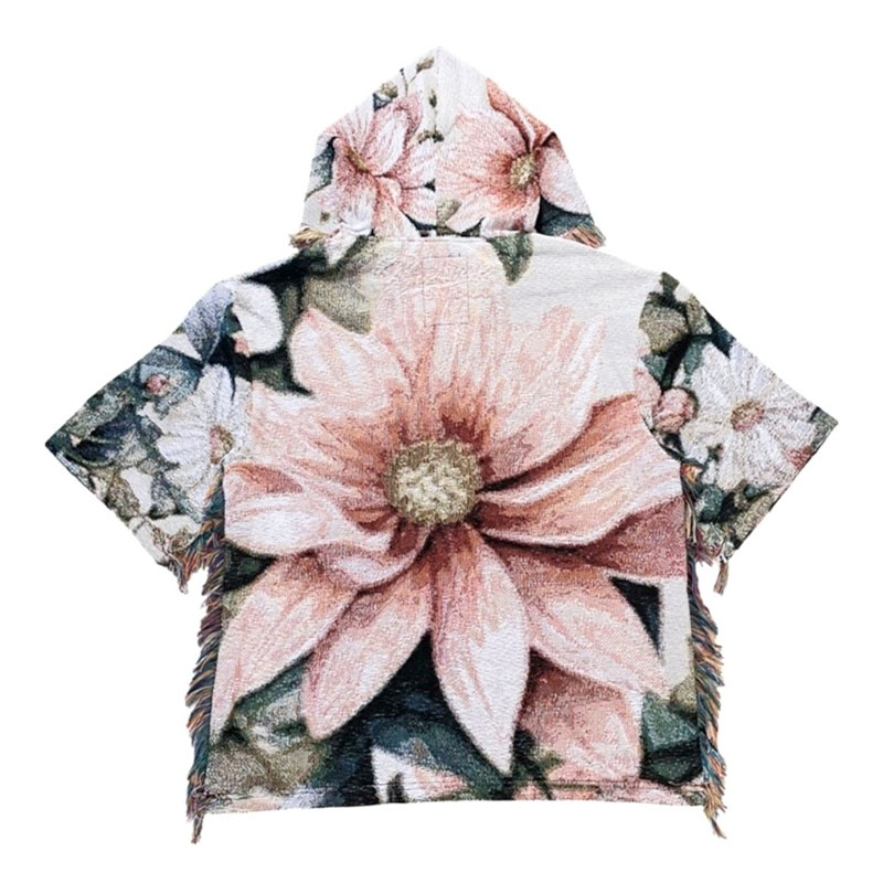 FLOWER TAPESTRY HOODIE -MULTI-