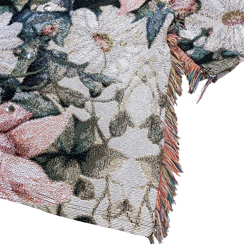 FLOWER TAPESTRY HOODIE -MULTI-