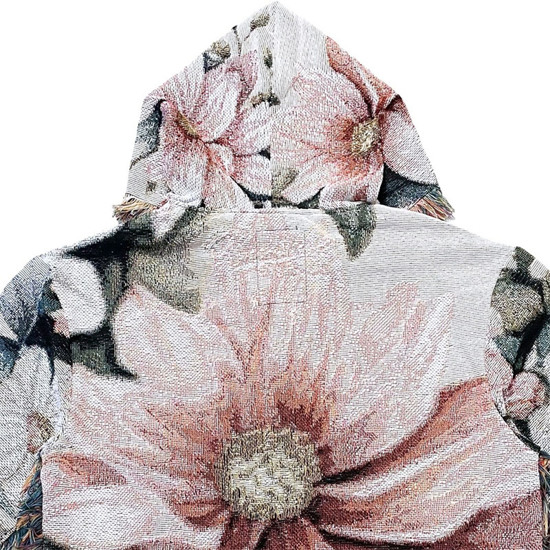 FLOWER TAPESTRY HOODIE -MULTI-