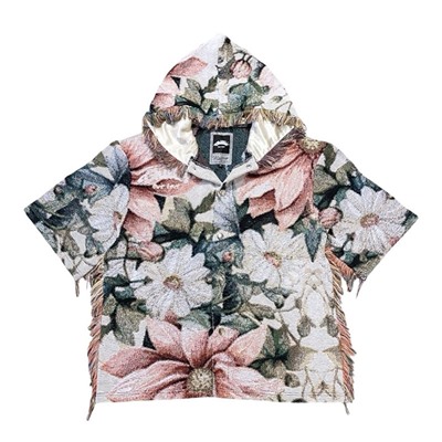FLOWER TAPESTRY HOODIE -MULTI-