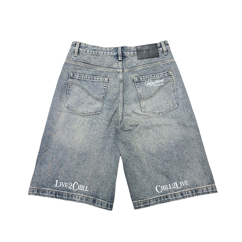 LEAF DENIM SHORTS -2.COLOR-