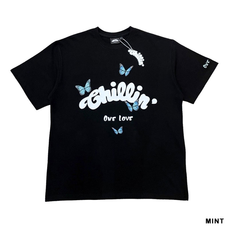 BIG LOGO BUTTERFLY TEE -3.COLOR-