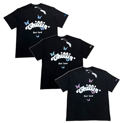 BIG LOGO BUTTERFLY TEE -3.COLOR-